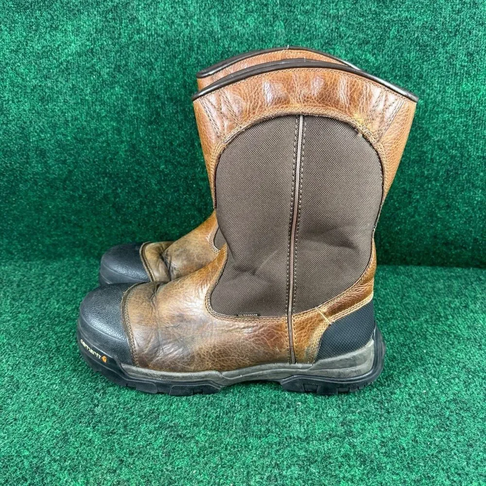 Carhartt Men's Size 13 Ground Force Composite Toe Brown Work Boots CME1355